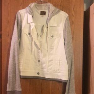 American Eagle white Jean jacket